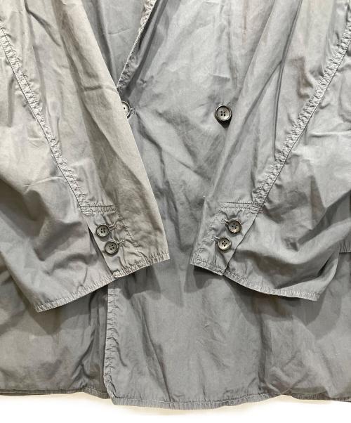Graphpaper（グラフペーパー）Graphpaper (グラフペーパー) Garment Dyed Poplin Oversized Double Jacket グレー サイズ:Fの古着・服飾アイテム