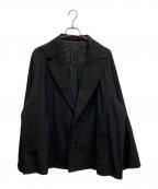 Blanc YMブランワイエム）の古着「Oversize Welt pocket JKT ウールテーラードジャケット」｜ブラック