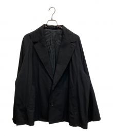 Blanc YM（ブランワイエム）の古着「Oversize Welt pocket JKT ウールテーラードジャケット」｜ブラック
