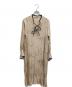 sahara（サハラ）の古着「Piping Flower Dress ワンピース」｜ベージュ