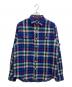 POLO RALPH LAUREN（ポロ・ラルフローレン）の古着「プラッド フランネル ワークシャツ」｜ブルー×イエロー