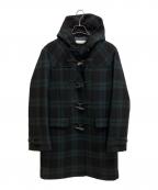 SHIPSシップス）の古着「140sメリノウールメルトンダッフルコート」｜グリーン×ブラック