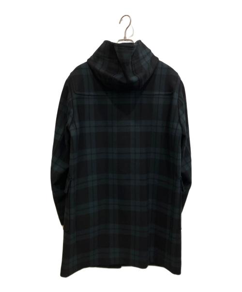 SHIPS（シップス）SHIPS (シップス) 140sメリノウールメルトンダッフルコート グリーン×ブラック サイズ:Lの古着・服飾アイテム