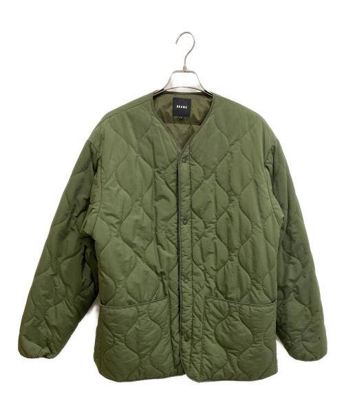 BEAMS（ビームス）BEAMS (ビームス) ダウン ミリタリー ライナージャケット オリーブ サイズ:Lの古着・服飾アイテム