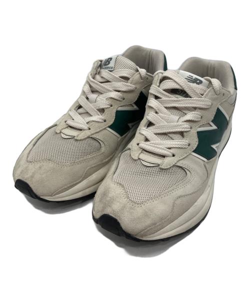NEW BALANCE（ニューバランス）NEW BALANCE (ニューバランス) ローカットスニーカー アイボリー×グリーン サイズ:28の古着・服飾アイテム