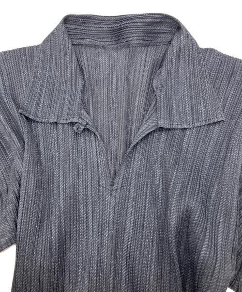 PLEATS PLEASE（プリーツプリーズ）PLEATS PLEASE (プリーツプリーズ) プリーツブラウス ブラック サイズ:size3の古着・服飾アイテム