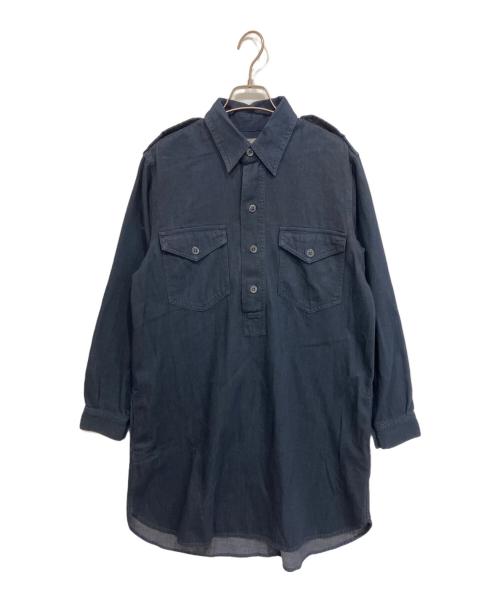 POLO RALPH LAUREN（ポロ・ラルフローレン）POLO RALPH LAUREN (ポロ・ラルフローレン) デニム ミリタリー シャツドレス ワンピース ネイビー サイズ:S 未使用品の古着・服飾アイテム