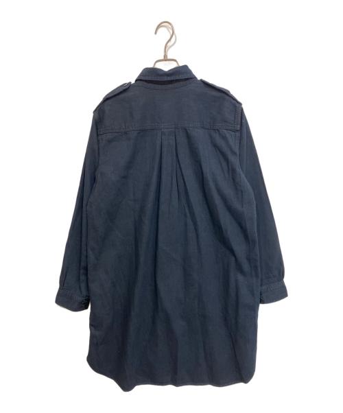 POLO RALPH LAUREN（ポロ・ラルフローレン）POLO RALPH LAUREN (ポロ・ラルフローレン) デニム ミリタリー シャツドレス ワンピース ネイビー サイズ:S 未使用品の古着・服飾アイテム