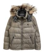 BURBERRY BLACK LABELバーバリーブラックレーベル）の古着「ライナー付ダウンジャケット」｜ブラウン