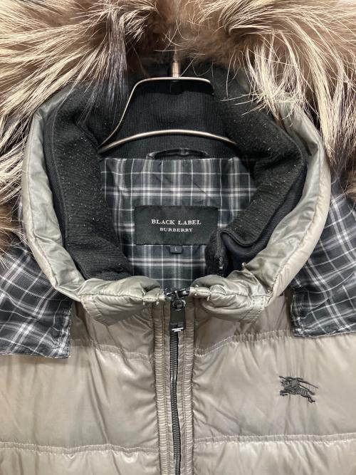 BURBERRY BLACK LABEL（バーバリーブラックレーベル）BURBERRY BLACK LABEL (バーバリーブラックレーベル) ライナー付ダウンジャケット ブラウン サイズ:Lの古着・服飾アイテム
