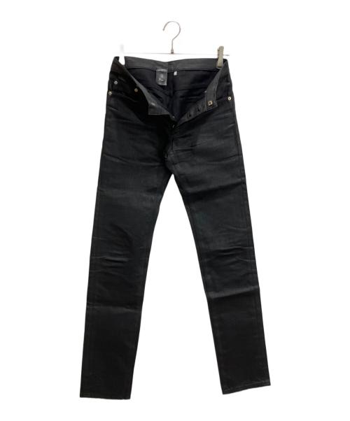 DIOR HOMME（ディオール オム）DIOR HOMME (ディオール オム) シャープノーテーション デニムパンツ エディ期 ブラック サイズ:size71cmの古着・服飾アイテム