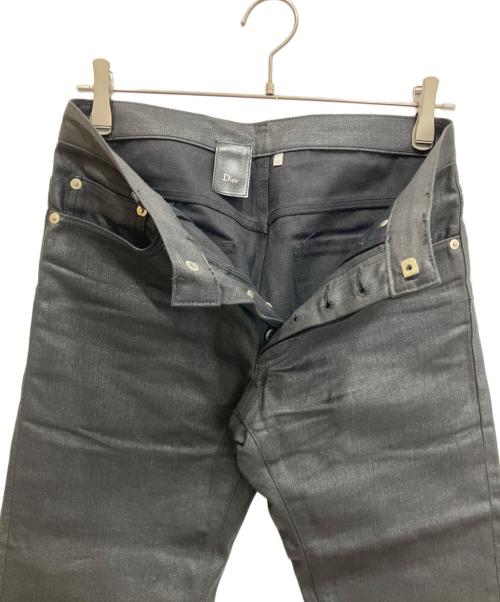 DIOR HOMME（ディオール オム）DIOR HOMME (ディオール オム) シャープノーテーション デニムパンツ エディ期 ブラック サイズ:size71cmの古着・服飾アイテム