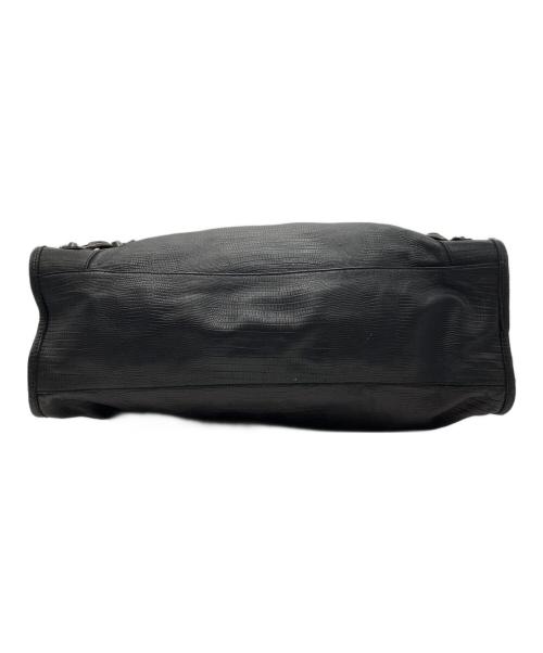 BALENCIAGA（バレンシアガ）BALENCIAGA (バレンシアガ) ザ・シティ リザード風型押し2WAYバッグ ブラックの古着・服飾アイテム