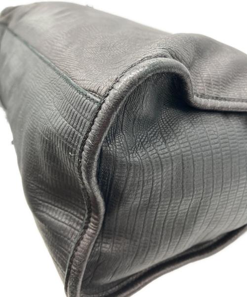 BALENCIAGA（バレンシアガ）BALENCIAGA (バレンシアガ) ザ・シティ リザード風型押し2WAYバッグ ブラックの古着・服飾アイテム