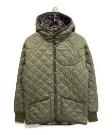 LAVENHAM×narifuri（ラベンハム×ナリフリ）の古着「BADINGHAM キルティングフーデッドジャケット」｜オリーブ