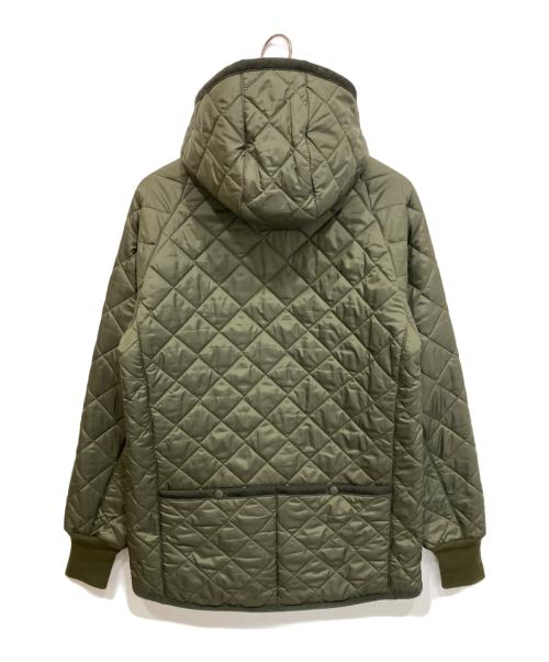 LAVENHAM（ラベンハム）LAVENHAM (ラベンハム) narifuri (ナリフリ) BADINGHAM キルティングフーデッドジャケット オリーブ サイズ:Lの古着・服飾アイテム