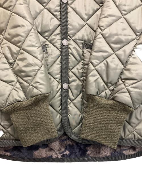 LAVENHAM（ラベンハム）LAVENHAM (ラベンハム) narifuri (ナリフリ) BADINGHAM キルティングフーデッドジャケット オリーブ サイズ:Lの古着・服飾アイテム