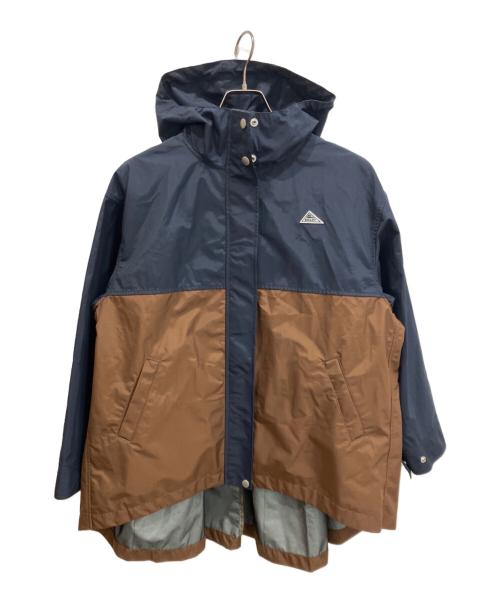 KELTY（ケルティ）KELTY (ケルティ) studio clip (スタジオクリップ) コラボマウンテンパーカー ネイビー×ブラウン サイズ:Freeの古着・服飾アイテム