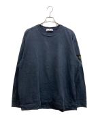 STONE ISLANDストーンアイランド）の古着「HEAVY COTTON JERSEY GARMENT DYEDカットソー」｜ネイビー