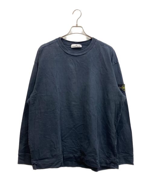 STONE ISLAND（ストーンアイランド）STONE ISLAND (ストーンアイランド) HEAVY COTTON JERSEY GARMENT DYEDカットソー ネイビー サイズ:3XLの古着・服飾アイテム