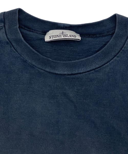 STONE ISLAND（ストーンアイランド）STONE ISLAND (ストーンアイランド) HEAVY COTTON JERSEY GARMENT DYEDカットソー ネイビー サイズ:3XLの古着・服飾アイテム
