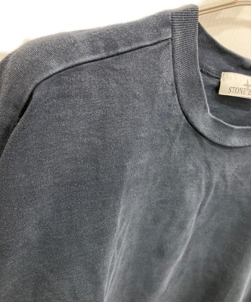 STONE ISLAND（ストーンアイランド）STONE ISLAND (ストーンアイランド) HEAVY COTTON JERSEY GARMENT DYEDカットソー ネイビー サイズ:3XLの古着・服飾アイテム