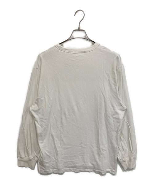 ALEXANDER WANG（アレキサンダー・ワン）ALEXANDER WANG (アレキサンダー・ワン) ロゴロングスリーブカットソー ホワイト サイズ:Lの古着・服飾アイテム