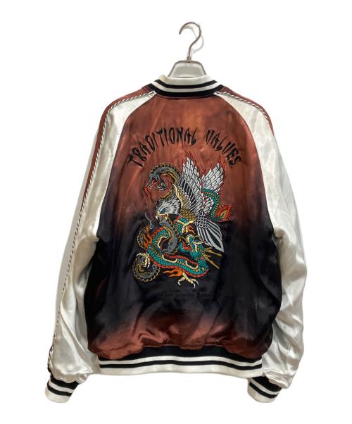 Schott（ショット）Schott (ショット) BATTLE ROYALE SUKA JACKET スカジャン ブラウン サイズ:Mの古着・服飾アイテム