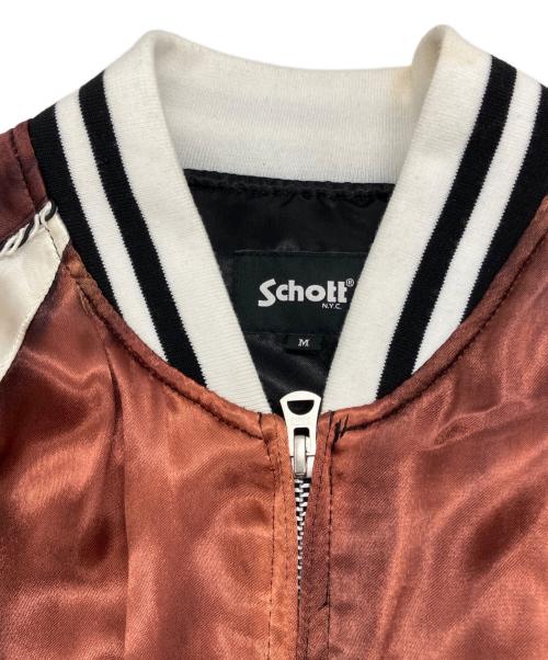 Schott（ショット）Schott (ショット) BATTLE ROYALE SUKA JACKET スカジャン ブラウン サイズ:Mの古着・服飾アイテム