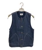 SCHOTT BROS.ショットブロス）の古着「オールドヒッコリーデニムベスト」｜インディゴ