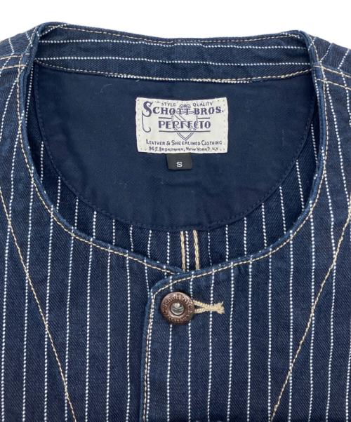SCHOTT BROS.（ショットブロス）SCHOTT BROS. (ショットブロス) オールドヒッコリーデニムベスト インディゴ サイズ:Sの古着・服飾アイテム