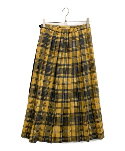 O'NEIL OF DUBLIN（オニール オブ ダブリン）O'NEIL OF DUBLIN (オニール オブ ダブリン) 英国製タータンチェック キルトスカート EASY LONG KILT イエロー サイズ:38の古着・服飾アイテム