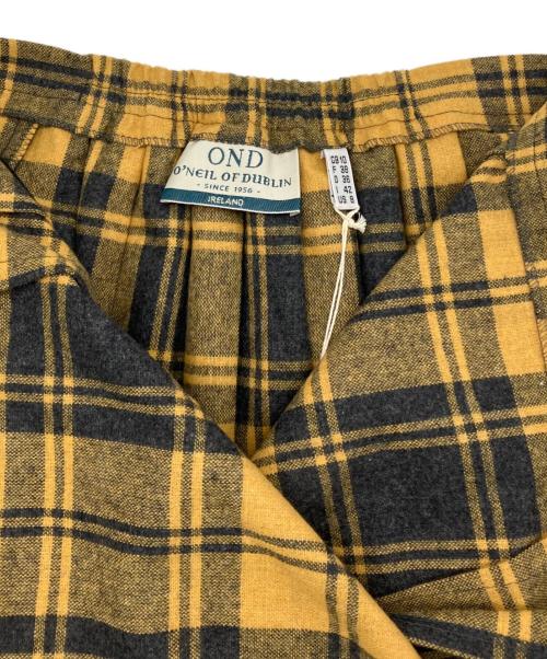 O'NEIL OF DUBLIN（オニール オブ ダブリン）O'NEIL OF DUBLIN (オニール オブ ダブリン) 英国製タータンチェック キルトスカート EASY LONG KILT イエロー サイズ:38の古着・服飾アイテム