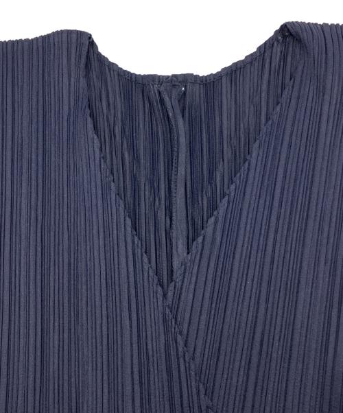 PLEATS PLEASE（プリーツプリーズ）PLEATS PLEASE (プリーツプリーズ) プリーツカーディガン ネイビー サイズ:size3の古着・服飾アイテム