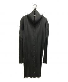 PLEATS PLEASE（プリーツプリーズ）の古着「プリーツワンピース」｜ブラック