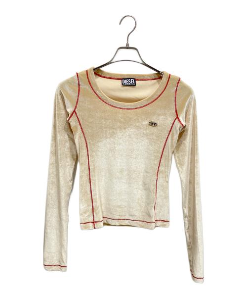 DIESEL（ディーゼル）DIESEL (ディーゼル) T-Velly Tee ベージュ サイズ:Sの古着・服飾アイテム