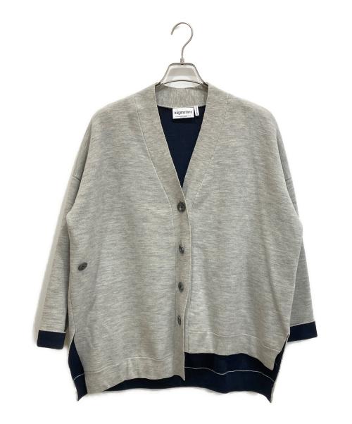 nagonstans（ナゴンスタンス）nagonstans (ナゴンスタンス) double-face cardigan/ダブルフェイス カーディガン グレー サイズ:Mの古着・服飾アイテム