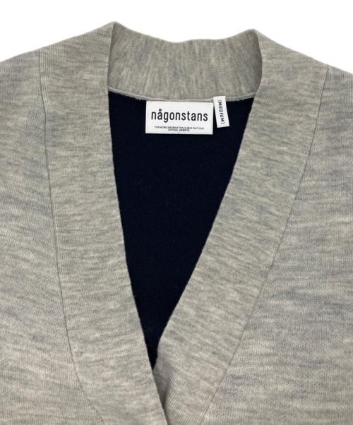 nagonstans（ナゴンスタンス）nagonstans (ナゴンスタンス) double-face cardigan/ダブルフェイス カーディガン グレー サイズ:Mの古着・服飾アイテム