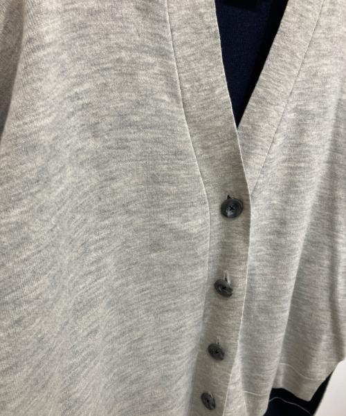 nagonstans（ナゴンスタンス）nagonstans (ナゴンスタンス) double-face cardigan/ダブルフェイス カーディガン グレー サイズ:Mの古着・服飾アイテム