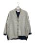 nagonstans（ナゴンスタンス）の古着「double-face cardigan/ダブルフェイス カーディガン」｜グレー