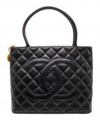 CHANELシャネル）の古着「復刻 キャビアスキン トートバッグ」｜ブラック