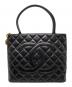 CHANEL（シャネル）の古着「復刻 キャビアスキン トートバッグ」｜ブラック