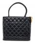 CHANEL (シャネル) 復刻 キャビアスキン トートバッグ ブラック：200000円