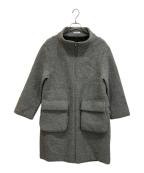 TABASA VOYAGEタバサ ヴォワイヤージュ）の古着「ボンディング クロス コート」｜グレー