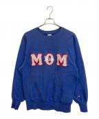 Champion REVERSE WEAVEチャンピオン リバース ウィーブ）の古着「90S MOMパッチワークスウェット」｜ブルー