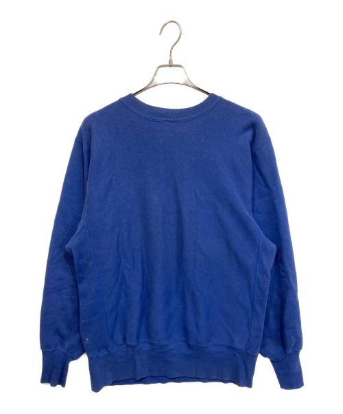 Champion REVERSE WEAVE（チャンピオン リバース ウィーブ）Champion REVERSE WEAVE (チャンピオン リバース ウィーブ) 90S MOMパッチワークスウェット ブルー サイズ:Lの古着・服飾アイテム
