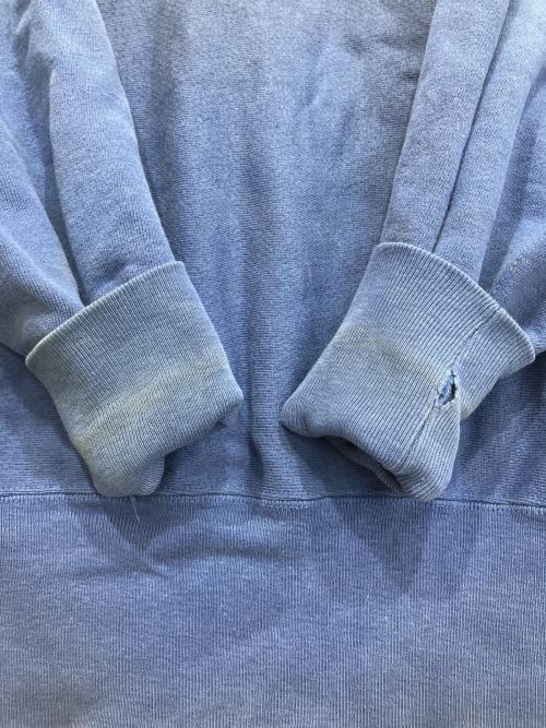 Champion REVERSE WEAVE（チャンピオン リバース ウィーブ）Champion REVERSE WEAVE (チャンピオン リバース ウィーブ) 90S MOMパッチワークスウェット ブルー サイズ:Lの古着・服飾アイテム