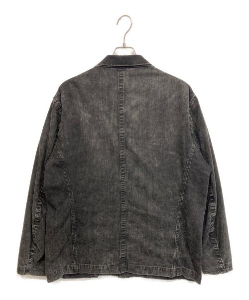 Y's for men（ワイズフォーメン）Y'S for men (ワイズフォーメン) 24AW BLEACHING DENIM BLOUSON WITH 5-POCKETS ブリーチジャケット ブラック サイズ:size3の古着・服飾アイテム