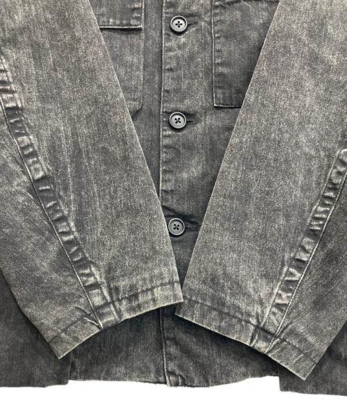 Y's for men（ワイズフォーメン）Y'S for men (ワイズフォーメン) 24AW BLEACHING DENIM BLOUSON WITH 5-POCKETS ブリーチジャケット ブラック サイズ:size3の古着・服飾アイテム