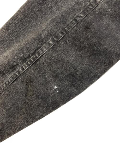 Y's for men（ワイズフォーメン）Y'S for men (ワイズフォーメン) 24AW BLEACHING DENIM BLOUSON WITH 5-POCKETS ブリーチジャケット ブラック サイズ:size3の古着・服飾アイテム